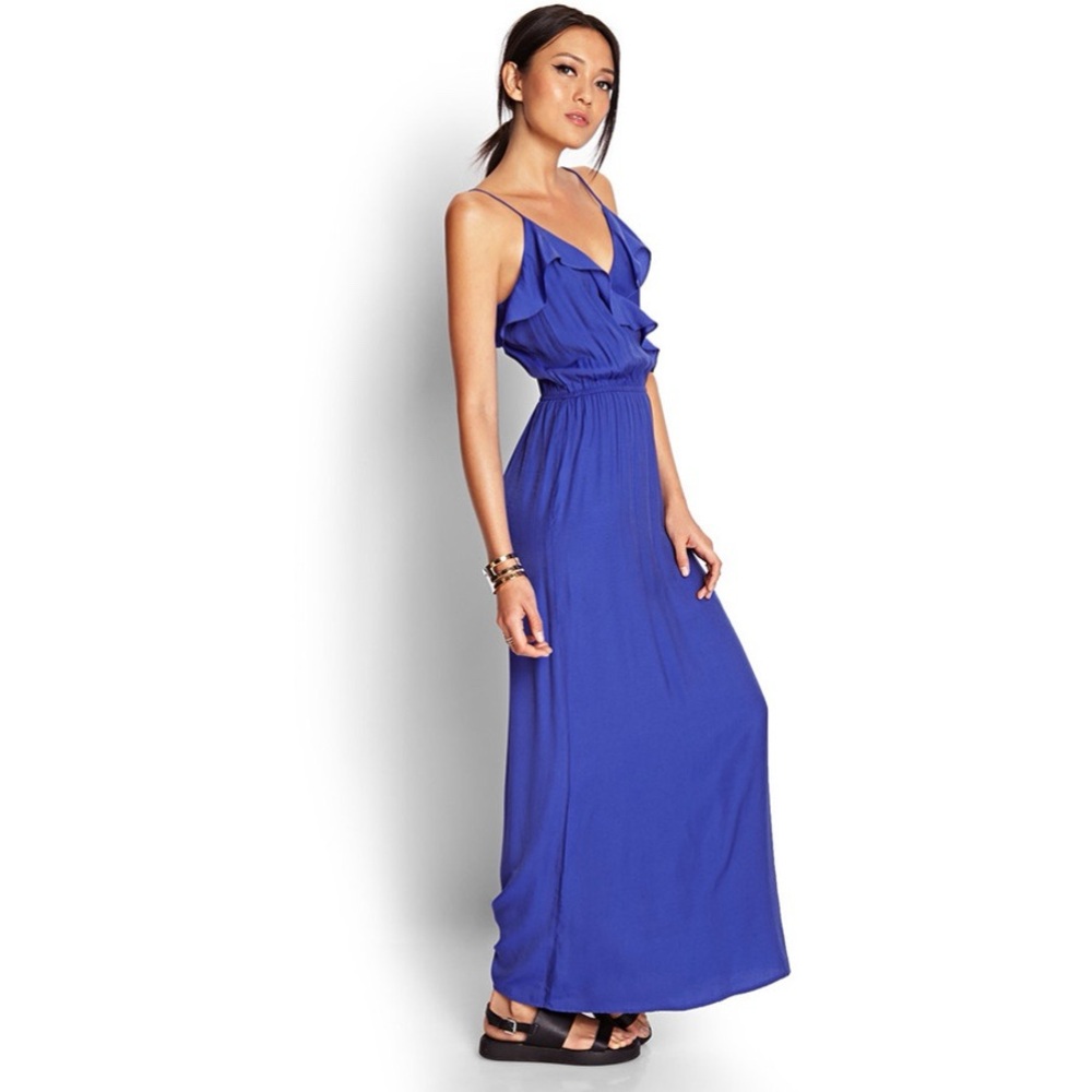 Forever21 Ruffled Maxi Dress - Picture 2 of 11
